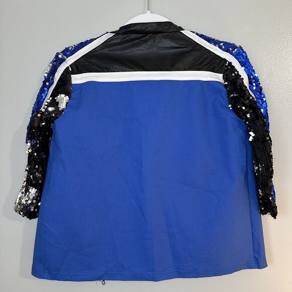 Weissam Child XL 3 Pcs Hip Hop Dance Costume Jacket Pants Bartlett Bra Sequins - Picture 7 of 16